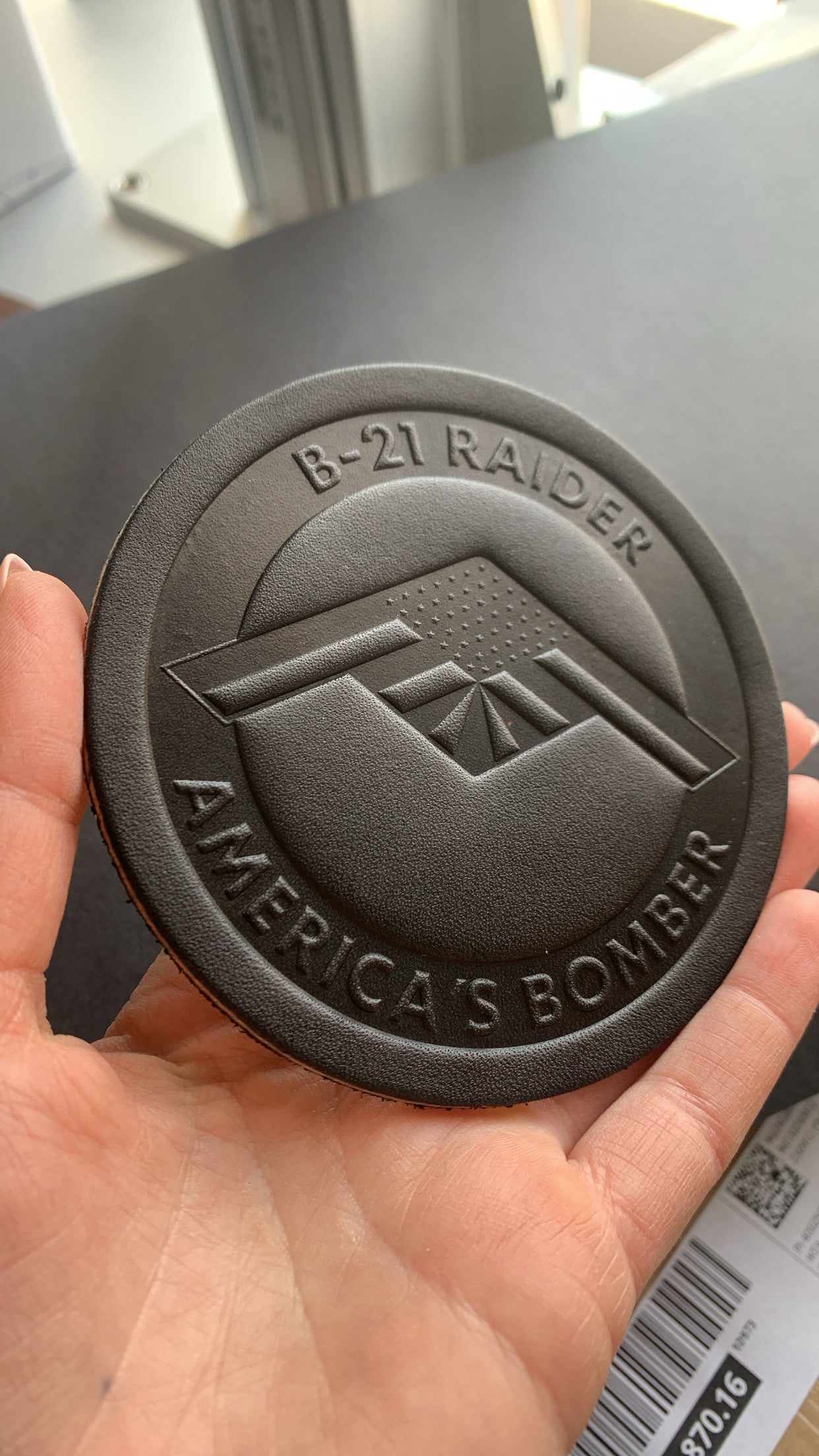 Custom Logo Coasters | Stamped Logo Leather Coasters