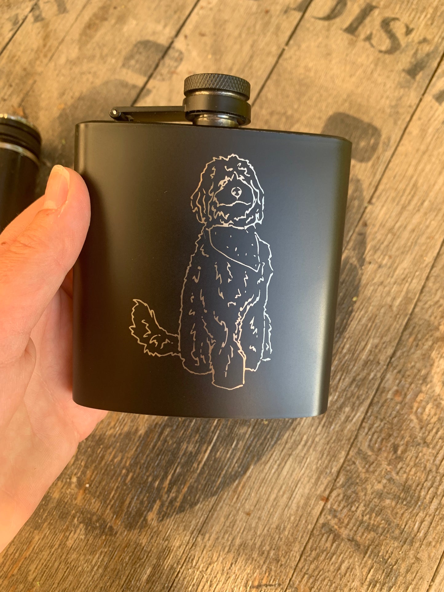Custom dog flask