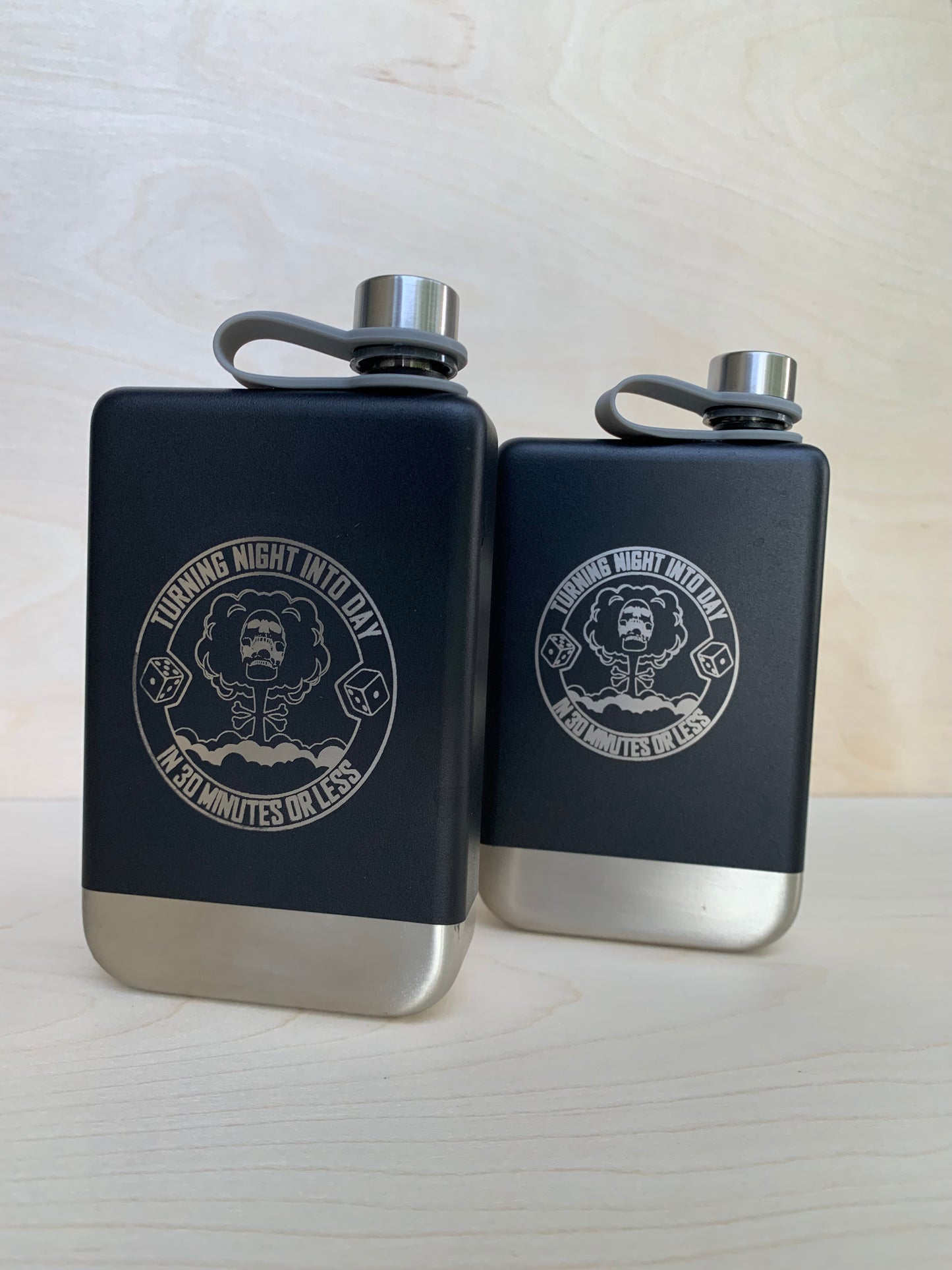 Sentinel Signature Engraved 8oz Stainless Steel Flask