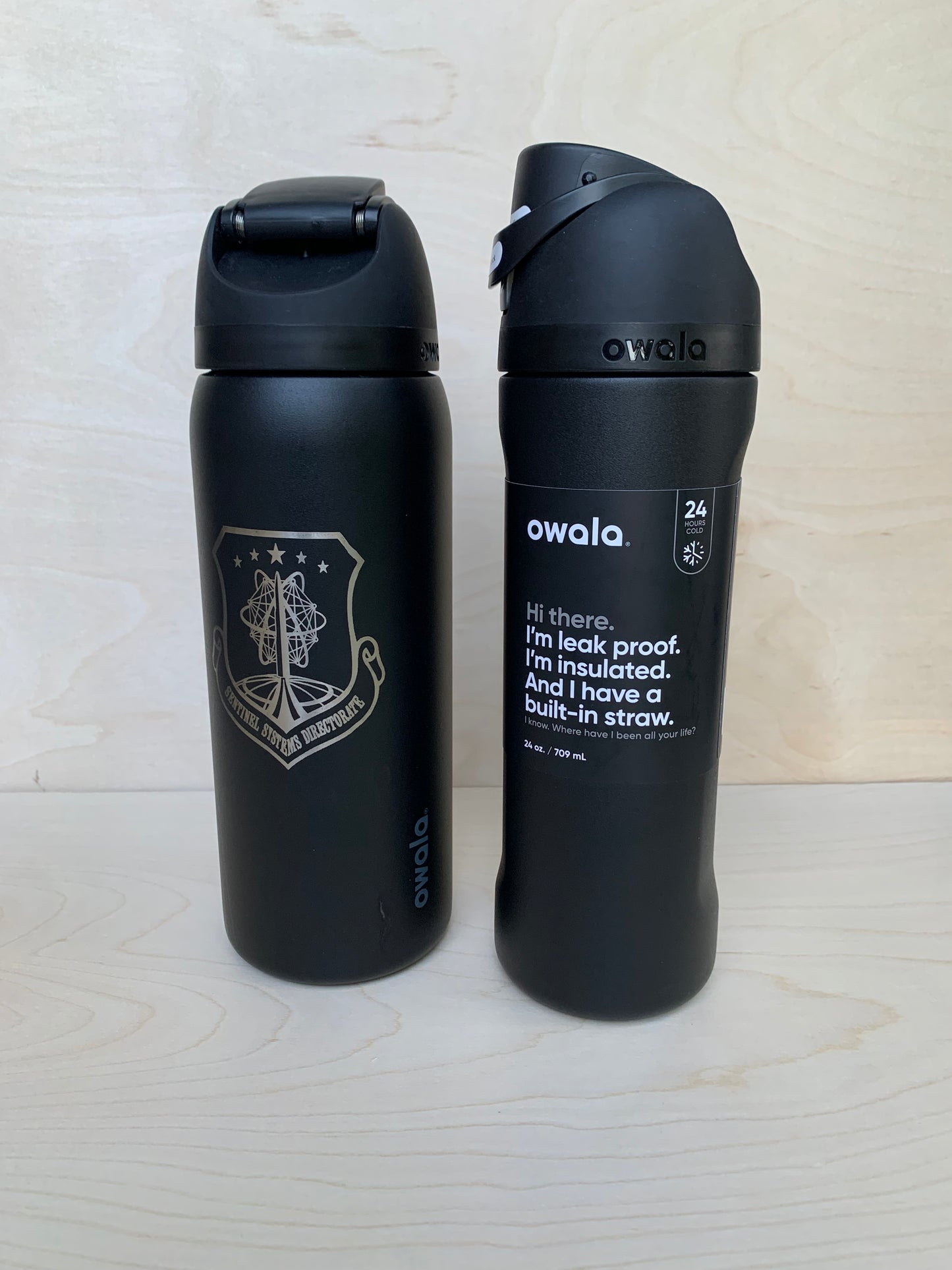 Sentinel Engraved Owala FreeSip 32oz Bottle