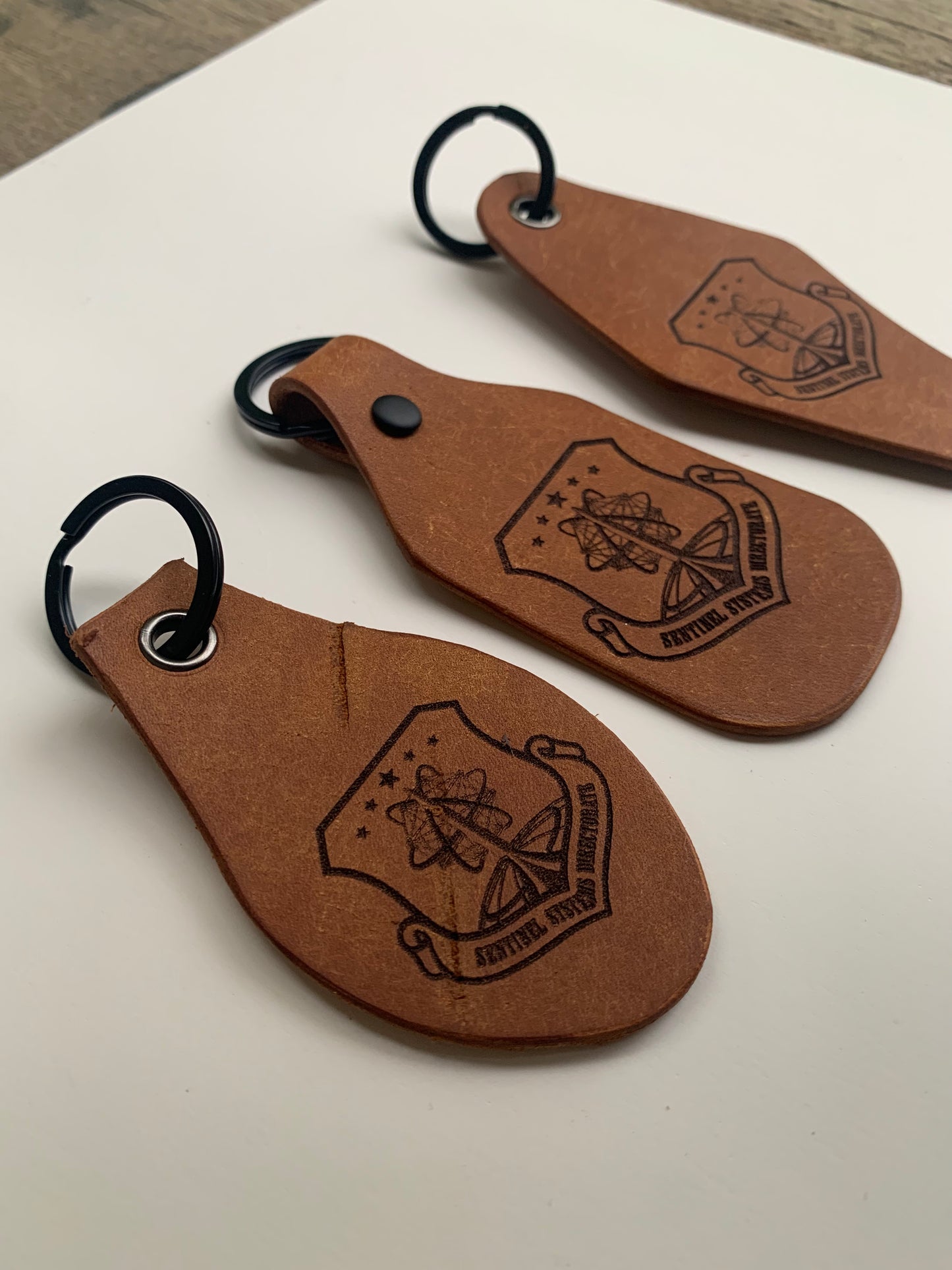 Sentinel Premium Leather Hotel Key Fob