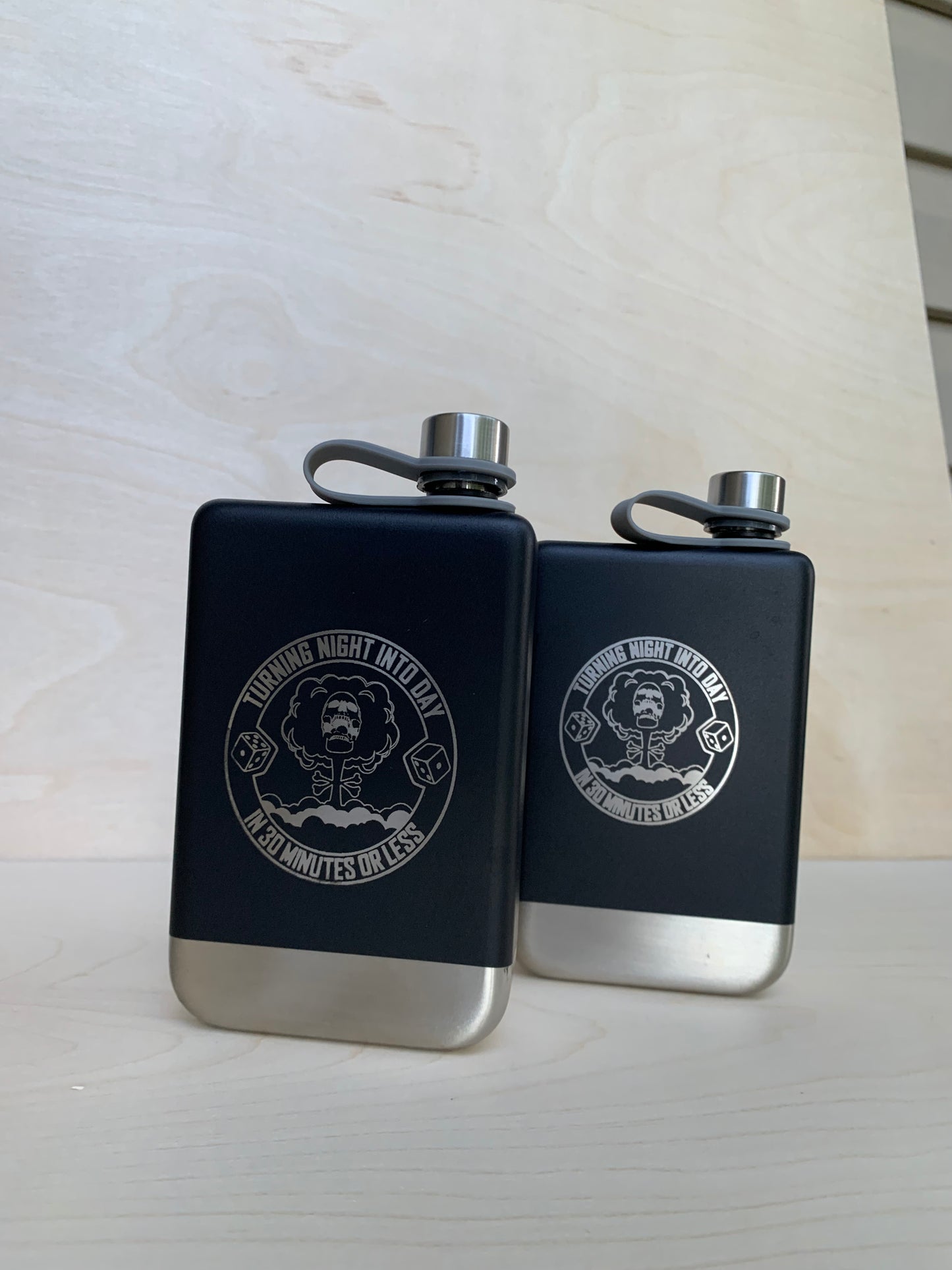 Sentinel Signature Engraved 8oz Stainless Steel Flask