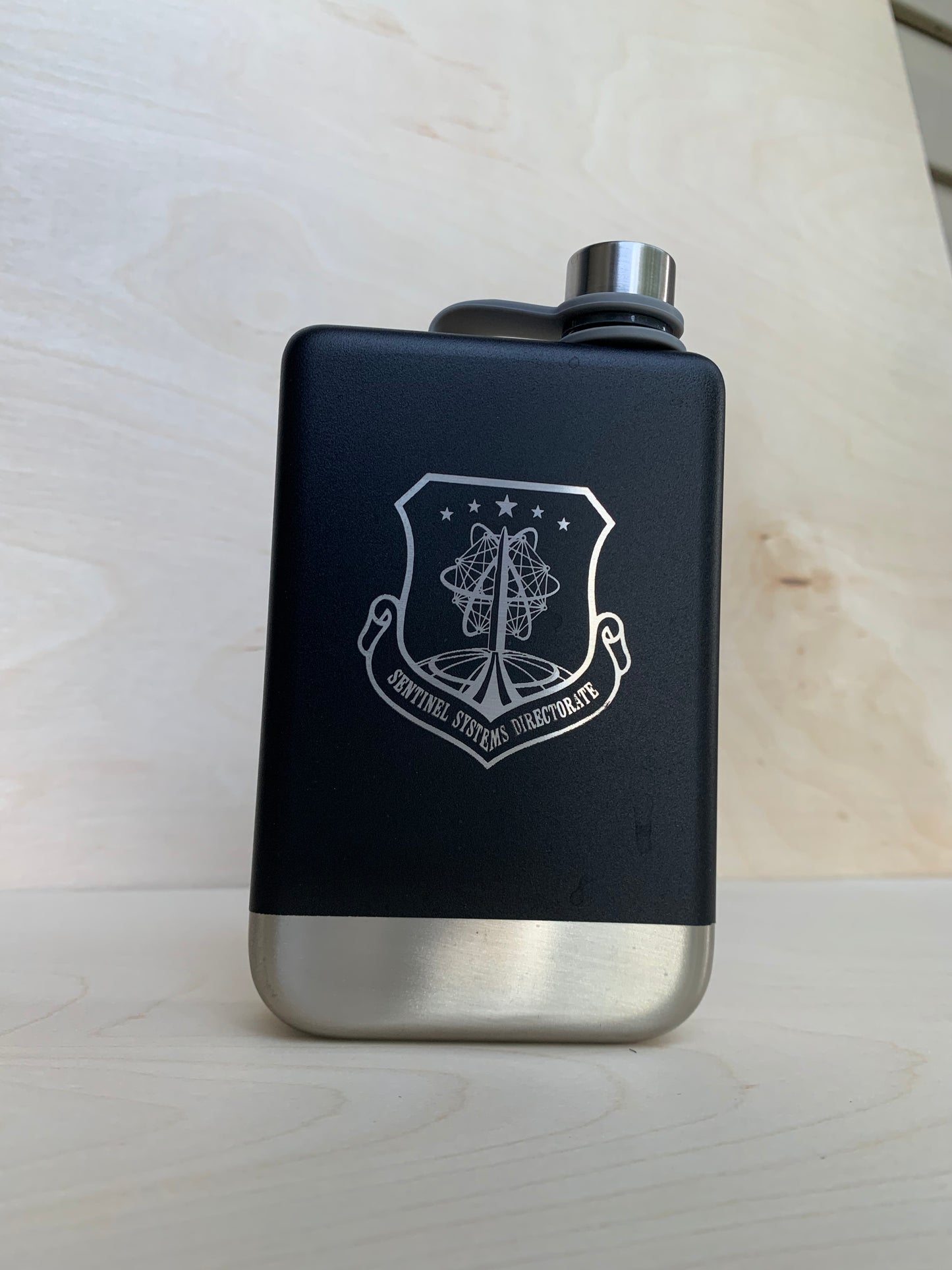 Sentinel Signature Engraved 8oz Stainless Steel Flask