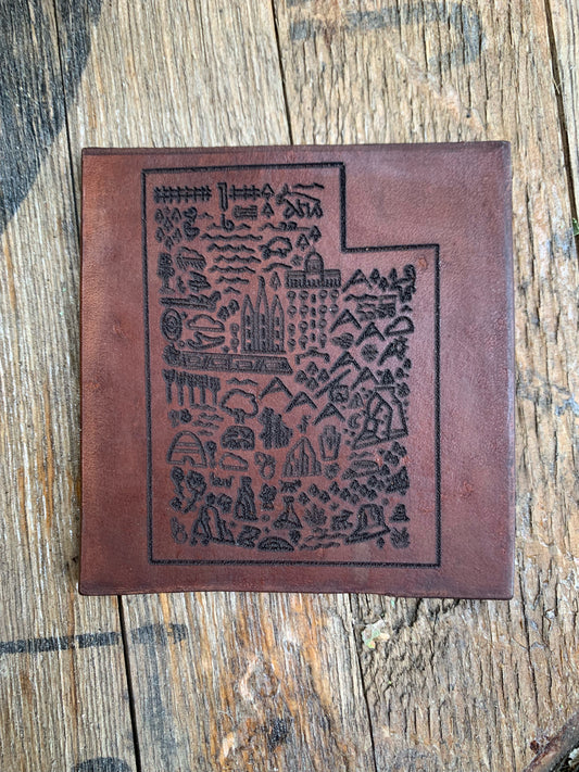 Utah State Leather Coaster