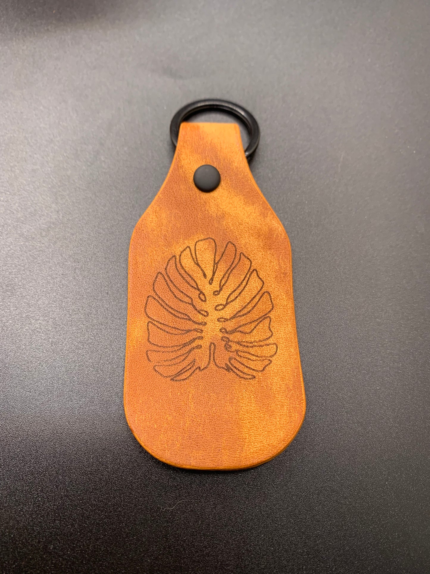 Monstera Keychain